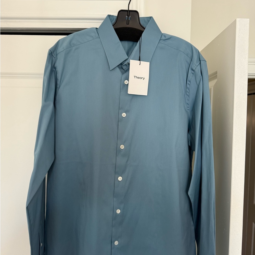 Theory Men's Blue Shirt